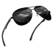 Gafas de Sol Polarizadas GQUEEN UV400 Retro Metal