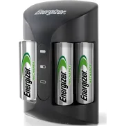 Cargador Pro Energizer 4 Pilas AA 2000 mAh con carga rápida
