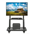 Soporte móvil para TV regulable en altura con ruedas