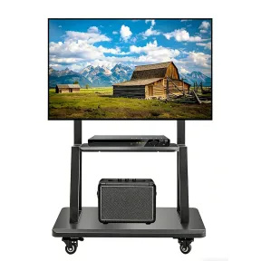 Soporte móvil para TV regulable en altura con ruedas
