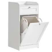Armario de Baño con Cesto para Ropa Sucia y Cajón
