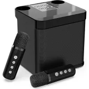 Karaoke Inalámbrico: 2 Micrófonos y Altavoz para Smart TV