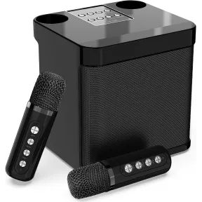 Karaoke Inalámbrico: 2 Micrófonos y Altavoz para Smart TV