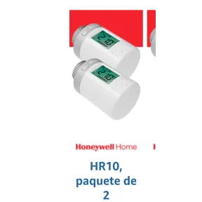 Válvula termostática inteligente Honeywell Home para radiadores, 2 unidades.