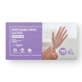 Guantes Desechables de Vinilo XL, 100 Pcs, Sin Polvo y Látex