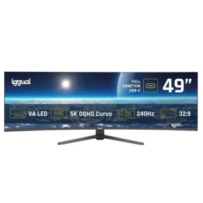 Monitor Curvo Iggual MM AA 49" 5K UltraWide 240Hz Ajustable