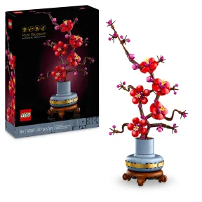 Decoración Floral para Adultos | Crisantemo y Flor de Ciruelo LEGO