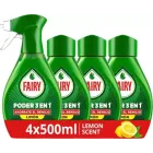 Fairy Spray Limón Poder Sin Remojo 4x 500ml