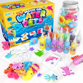 Kit Magic Gel 12 Colores y Moldes para Mascotas Acuáticas