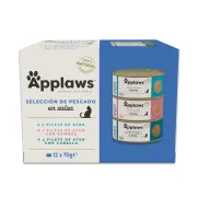 Comida Húmeda Natural para Gatos Applaws Multipack (12 x 70g)