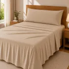 Juego de Sábanas 3 Piezas 105x190 cm - Microfibra Premium