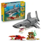 Tiburón Feroz LEGO Creator 3en1 con Cofre del Tesoro