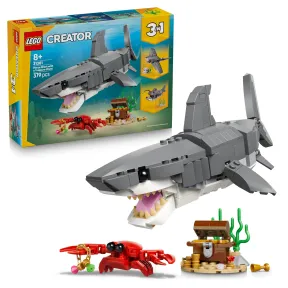 Tiburón Feroz LEGO Creator 3en1 con Cofre del Tesoro