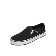 Zapatillas Asher Vans hombre en lona negro y blanco