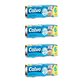 Calvo Atún Claro en Aceite, Pack 6 x 65g - 24 Latas, 0,71€