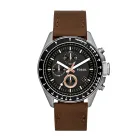 Reloj Decker para hombre Fossil con cronógrafo y cuarzo.
