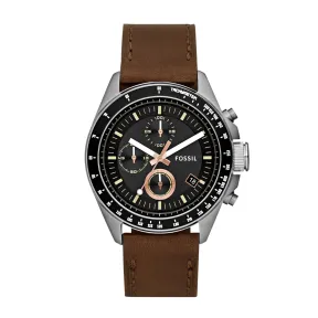 Reloj Decker para hombre Fossil con cronógrafo y cuarzo.
