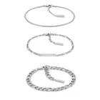 Set de 3 Pulseras de Acero Inoxidable Calvin Klein