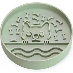 Tazón antideslizante para perros y gatos, 19 cm, 37 ventosas.