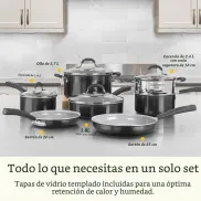 Juego de 11 ollas y sartenes Cuisinart Ceramica XT