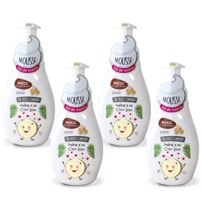 Jabón de Manos Espuma Mousse de Coco - 250 ml (4 x The Fruit Company)