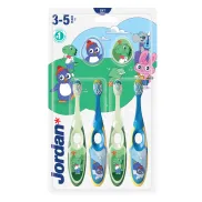 Cepillo infantil 3-5 años | Pack 4 unidades, suave y ergonómico
