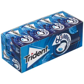 Chicles sin Azúcar Trident Menta - Paquete de 16 Envases
