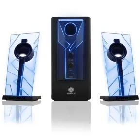 Altavoces Gaming 2.1 GOgroove BassPULSE con Subwoofer y LEDs