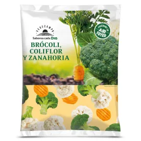 Verduras mixtas Air Fryer: Brócoli, coliflor y zanahoria 1 Kg