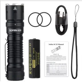 Linterna Táctica Sofirn SC33 XHP70.3 de 5200lm LED