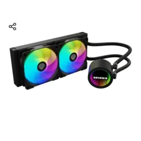 Refrigeración líquida Genesis NLG-2319 RGB 2 Ventiladores Negro