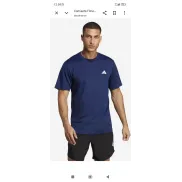 Camiseta Azul Adidas Hombre para Fitness y Cardio