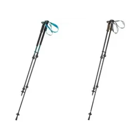 Trekking con bastones de aluminio resistentes y ligeros