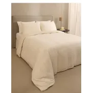 Funda nórdica beige Moom en lino y algodón - Cama 135 cm 