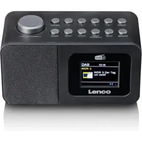 Despertador Lenco DAB+/FM con pantalla 2,4"
