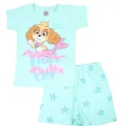 Camiseta y short Stella La Patrulla Canina - Azul y rosa