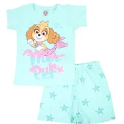 Camiseta y short Stella La Patrulla Canina - Azul y rosa