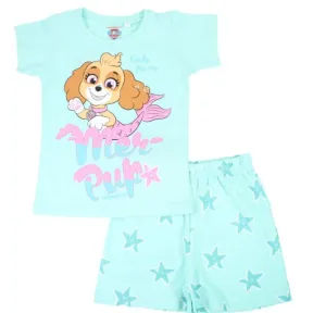 Camiseta y short Stella La Patrulla Canina - Azul y rosa