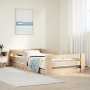 Cama de madera maciza de pino 75x190 cm sin colchón vidaXL