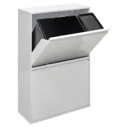 Cubo de Basura y Reciclaje de 4 Compartimentos Arregui 68 L
