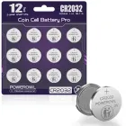 Pilas de Litio CR2032 POWEROWL 3V, 12 Unidades Larga Duración