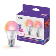 Bombillas WiZ A60 RGB E27 regulables - Pack de 2