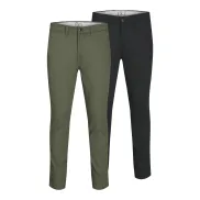 Chinos Slim Fit JACK & JONES en Negro y Verde - 2-Pack