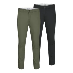 Chinos Slim Fit JACK & JONES en Negro y Verde - 2-Pack