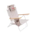 Silla de Playa Plegable Reclinable 5 Posiciones con Mochila
