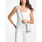 Bandolera Jet Set de Michael Kors en blanco y negro