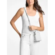 Bandolera Jet Set de Michael Kors en blanco y negro