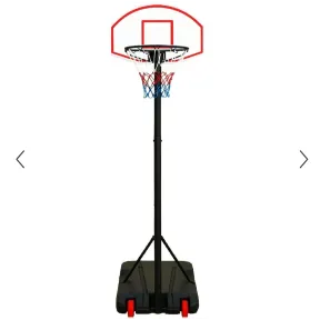 Canasta de baloncesto exterior 1,80-2,1m acero reforzado