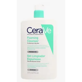 Gel Limpiador Espumoso CeraVe 976ml para Piel Grasa/Normal