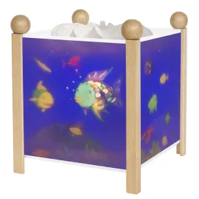 Lámpara blanca con diseño de peces mágicos